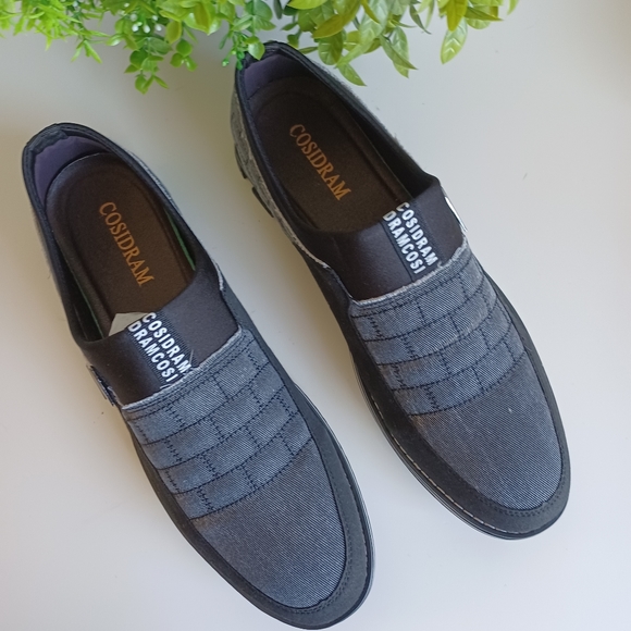 COSIDRAM Casual Slip-On Loafers Black Gray US 8 NWOT main image 5